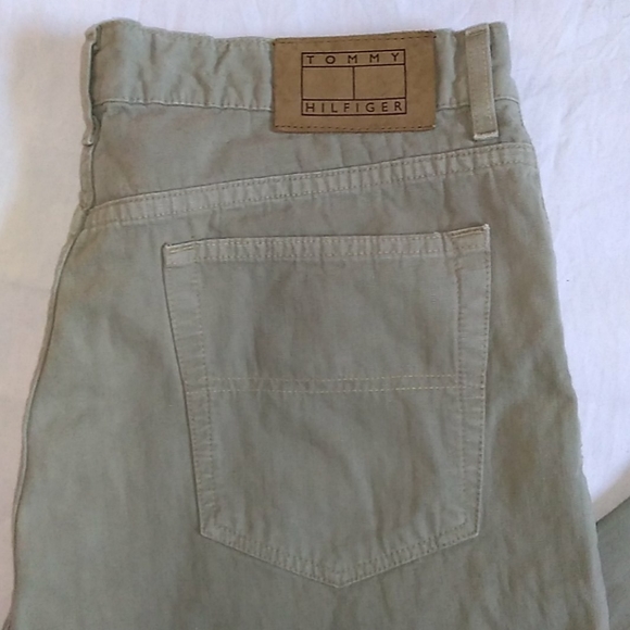 VINTAGE Tommy Hilfiger Pale Green Jeans - Picture 3 of 14